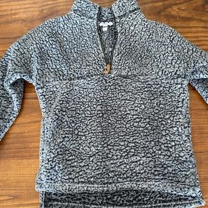Fuzzy Quarter Zip Sweatshirt